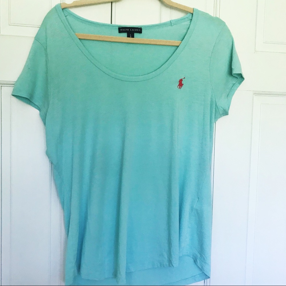 Ralph Lauren aqua tee